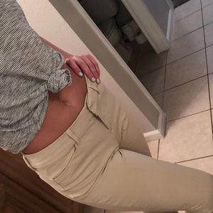 Khaki pixie pants